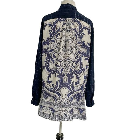 Johnny Was Size Large XL  Top Blouse Button Down Boho Paisley - Picture 1 of 5